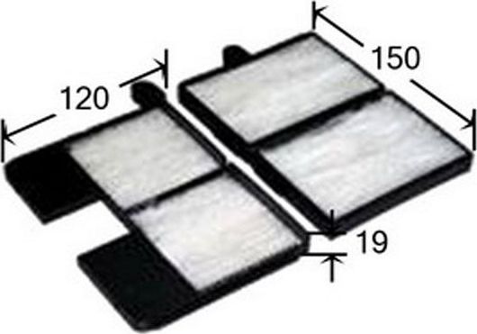 Салонный фильтр JS Asakashi для Toyota Carina E 1992-1997. Артикул AC1502SET