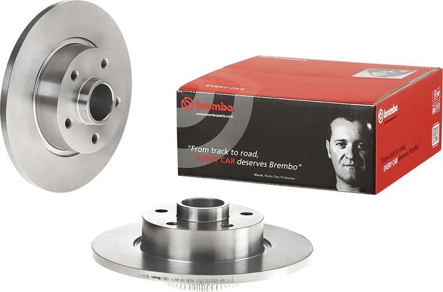 Тормозной диск Brembo PRIME LINE - With Bearing Kit задний для Renault Trafic III 2014-2026. Артикул 08.C647.17