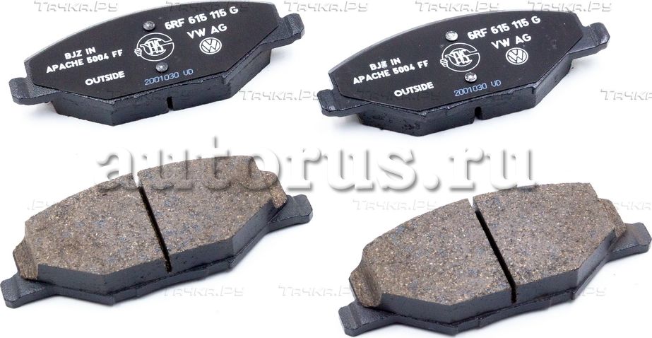 Тормозные колодки VAG для Audi A1 I (8X) 2010-2018. Артикул 6RU698151B