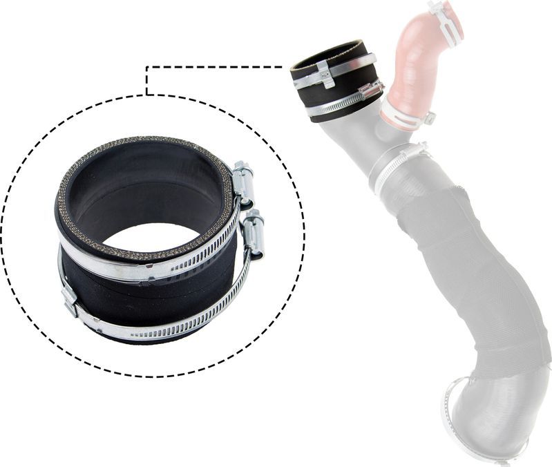 Патрубок интеркулера Gates (Силикон). Артикул 09-0650