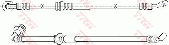 Тормозной шланг TRW. Артикул PHD431