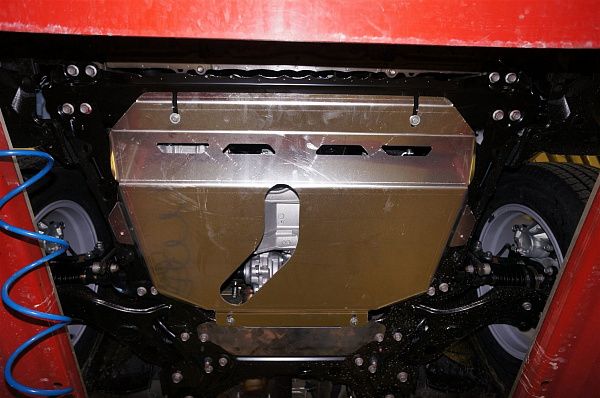 Защита алюминиевая АВС-Дизайн для картера и КПП Toyota RAV4 IV 2013-2019. Артикул 24.13ABC