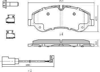 Тормозные колодки Fremax. Артикул FBP-1973