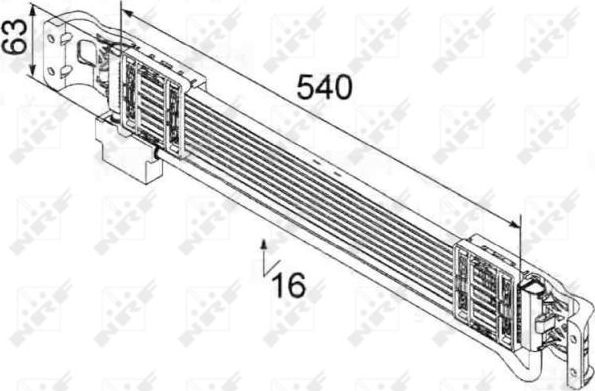 Радиатор кондиционера (конденсатор) NRF EASY FIT для MAN TGS 2007-2024. Артикул 350452