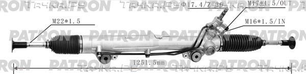 Рулевая рейка Patron для Toyota Land Cruiser 200 2008-2020. Артикул PSG3036