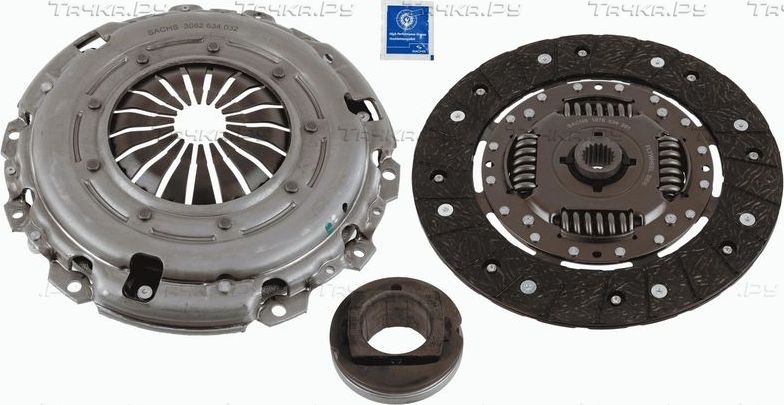 Сцепление (комплект) (в сборе) SACHS для Peugeot Boxer II (230) 2001-2002. Артикул 3000 951 619