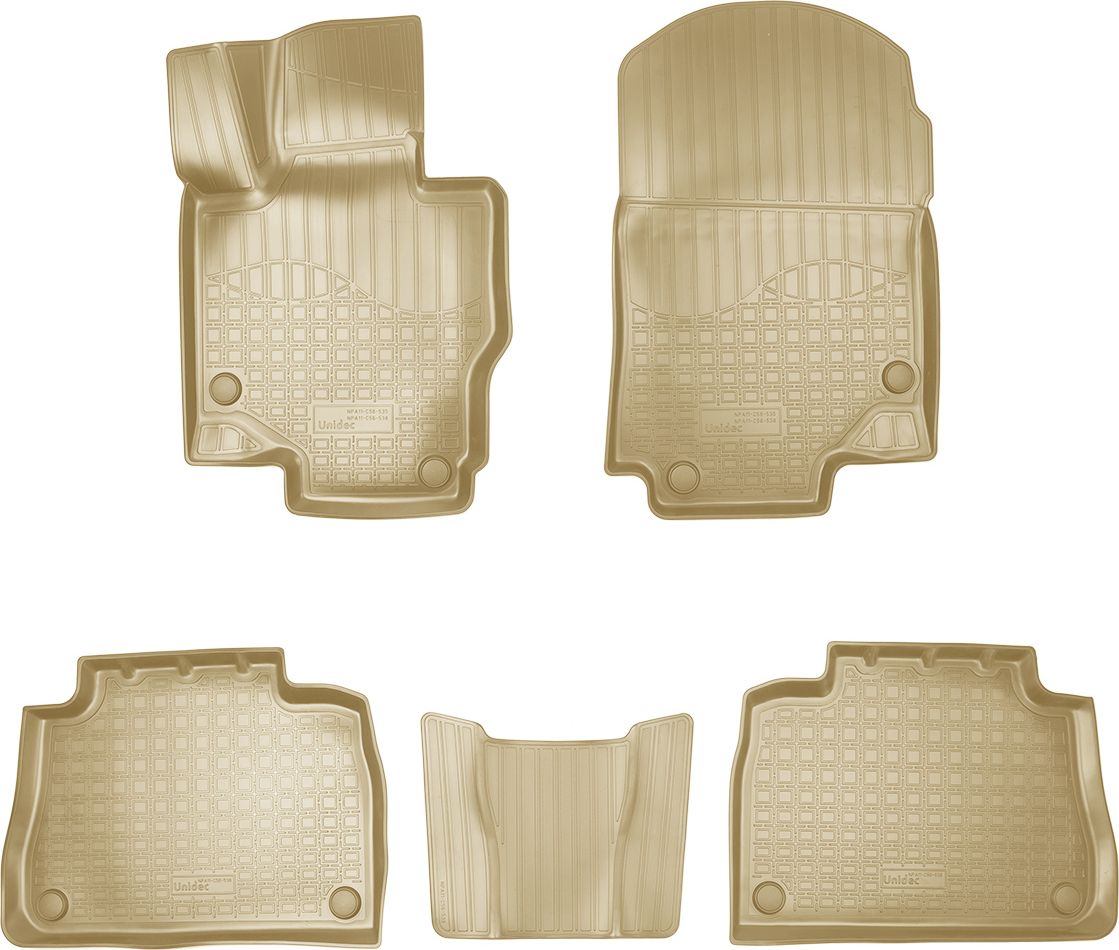 Коврики 3D Норпласт для салона Mercedes-Benz GLE-Класс II C167 (купе) 3D 2018-2026 Бежевый. Артикул NPA11-C56-538-B