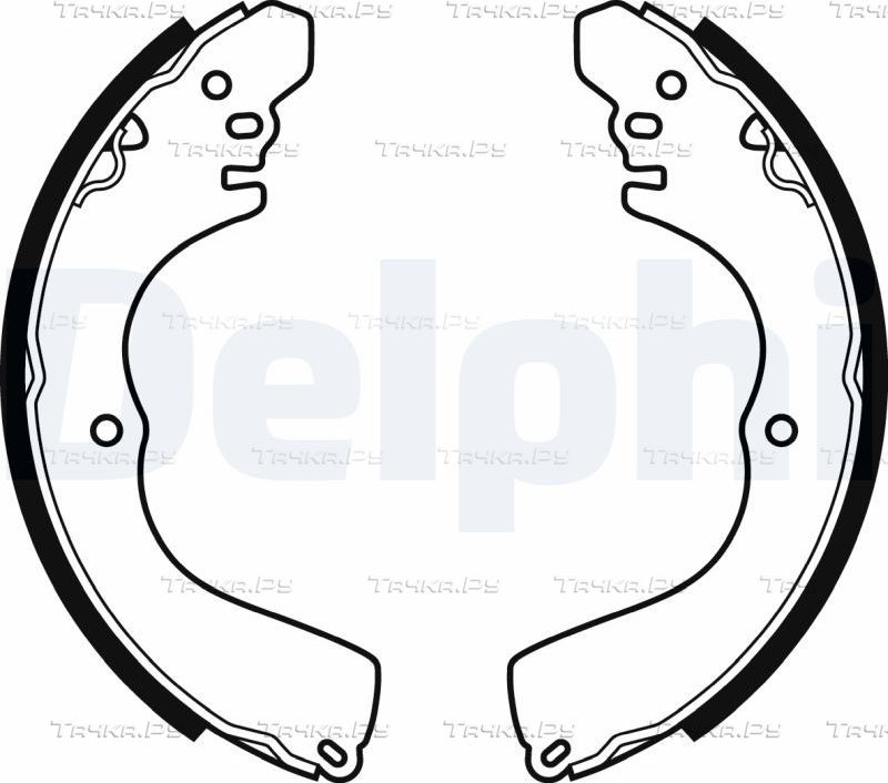 Тормозные колодки Delphi. Артикул LS2074