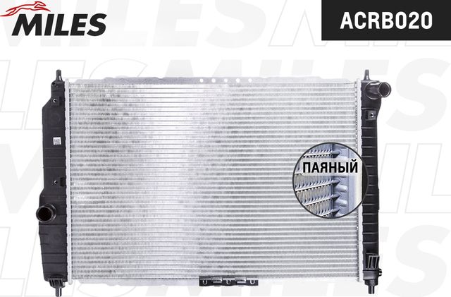Радиатор охлаждения двигателя Miles для Chevrolet Aveo I 2003-2008. Артикул ACRB020