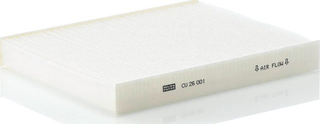 Салонный фильтр Mann-Filter для Hyundai ix55 2008-2013. Артикул CU 26 001