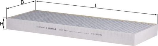 Салонный фильтр Mahle. Артикул LAK 167