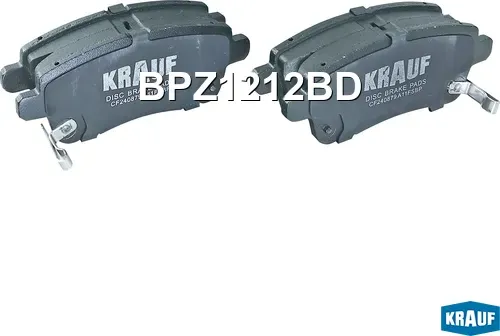 Колодки тормозные дисковые (Krauf). Артикул BPZ1212BD