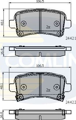 Тормозные колодки Comline Comline. Артикул CBP31795