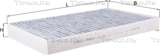 Салонный фильтр Mahle. Артикул LAK 229