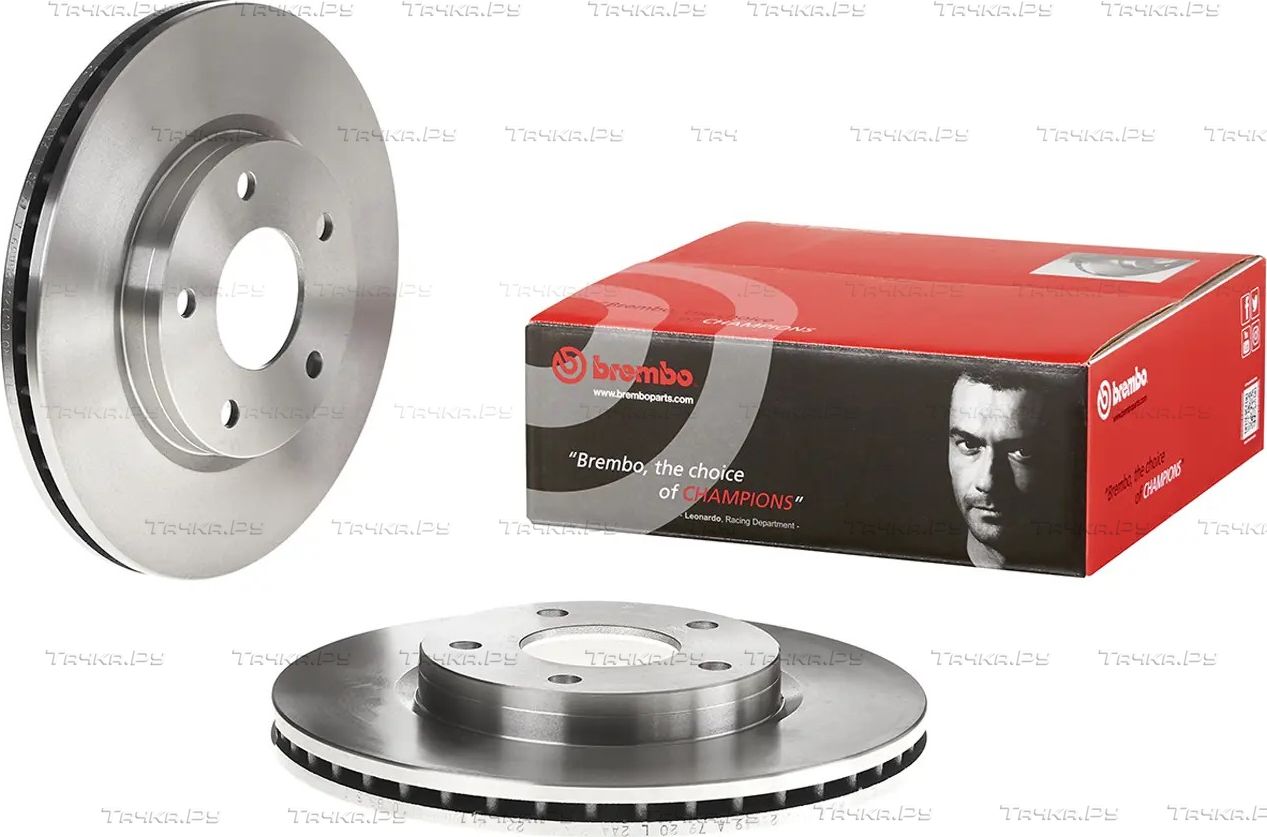 Тормозной диск Brembo PRIME LINE передний для Nissan Juke I 2010-2019. Артикул 09.B565.10
