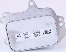 Радиатор масляный (маслоохладитель) для двигателя Nissens (алюминий) для Citroen C3 III 2016-2026. Артикул 90966