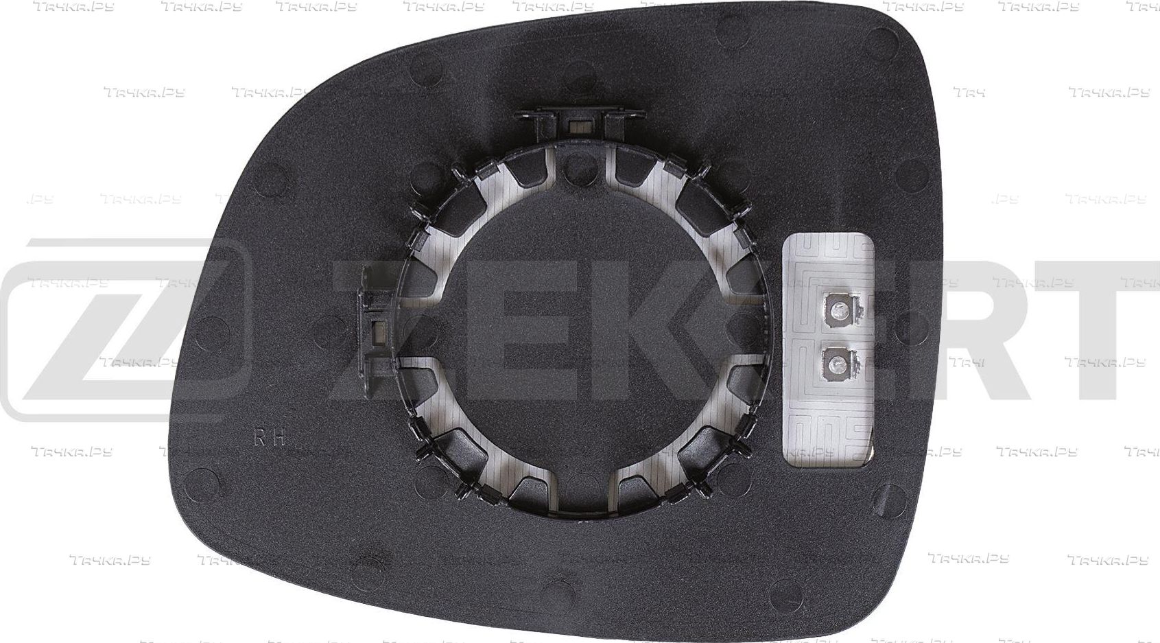 Зеркальное стекло бокового зеркала Zekkert правое для Suzuki SX4 I (Classic) 2006-2011. Артикул SP-1193
