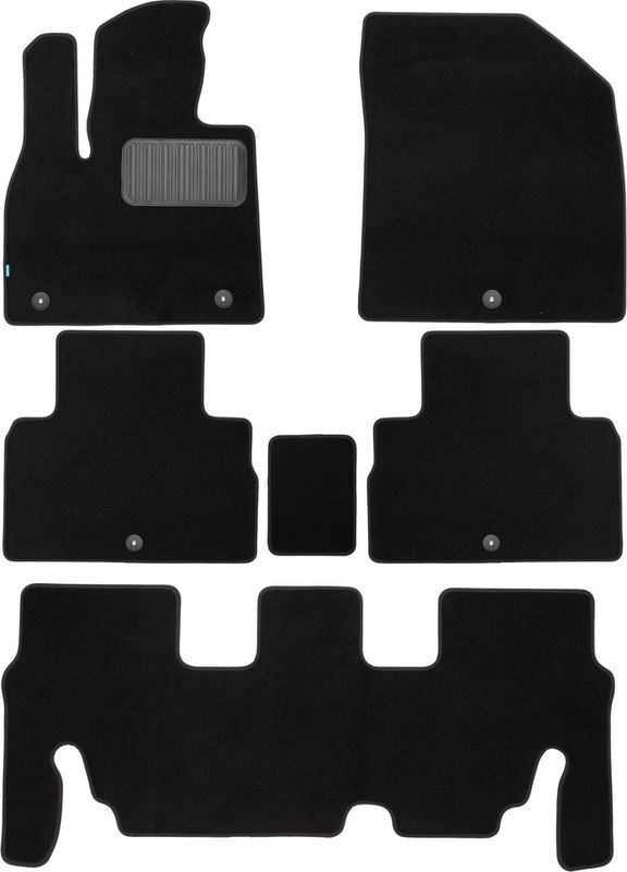 Коврики текстильные Klever Premium для салона Hyundai Palisade 7 мест 2020-2026. Артикул KLEVER0302007122110kh