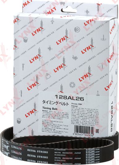 Ремень ГРМ LYNXauto для Toyota Cynos II (L52, L54) 1995-1999. Артикул 128AL26
