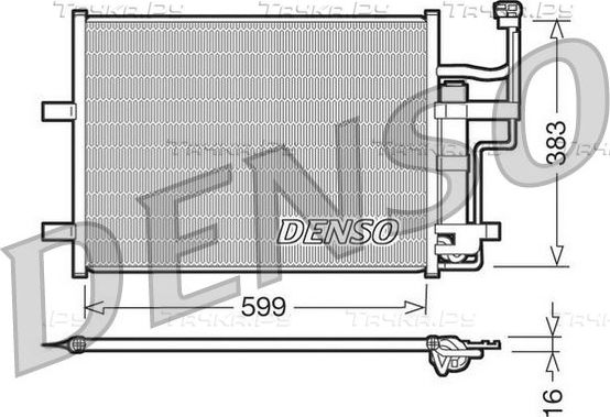 Радиатор кондиционера (конденсатор) Denso. Артикул DCN44003