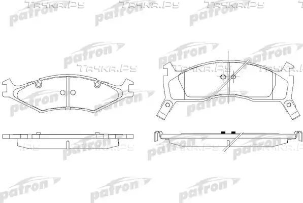 Тормозные колодки Patron передние для Kia Shuma I 1997-2001. Артикул PBP1034