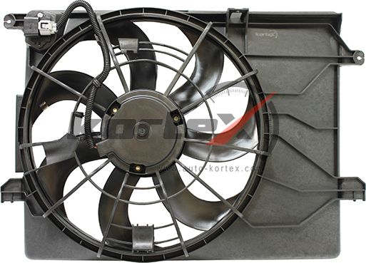 Вентилятор радиатора с кожухом (Kortex). Артикул KFD044