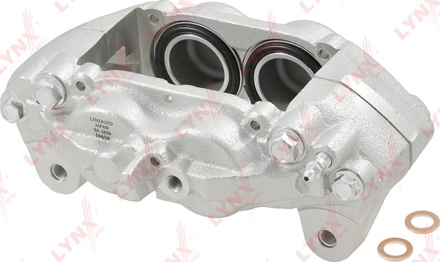 Тормозной суппорт LYNXauto передний левый для Lexus LX 570 2007-2021. Артикул BA-3859