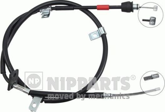 Трос ручника (тросик ручного тормоза) Nipparts. Артикул J19127