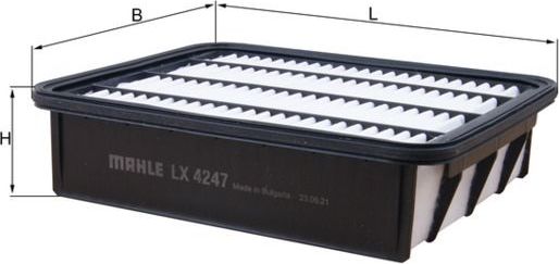 Воздушный фильтр Mahle-Knecht для Toyota Land Cruiser Prado 150 2015-2026. Артикул LX 4247