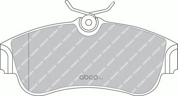 Колодки тормозные дисковые (Ferodo). Артикул FSL604