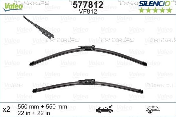 Щетки стеклоочистителя (дворники) Valeo для Cadillac Escalade III 2006-2014. Артикул 577812