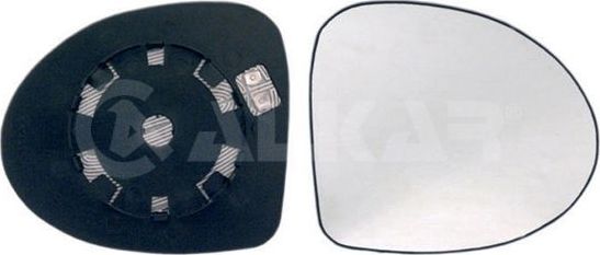 Зеркальное стекло бокового зеркала Alkar правое для Renault Wind 2010-2013. Артикул 6432171