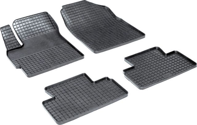 Коврики резиновые Seintex с узором сетка для салона Mazda CX-7 2007-2013. Артикул 00692