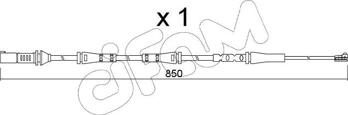 Датчик износа тормозных колодок  Metelli. Артикул SU.374