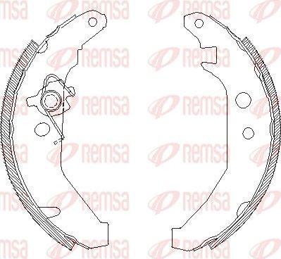 Тормозные колодки Remsa. Артикул 4185.00
