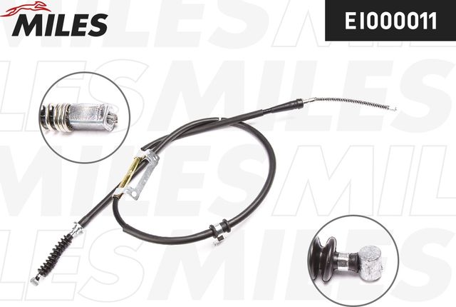 Трос ручника (тросик ручного тормоза) Miles. Артикул EI000011