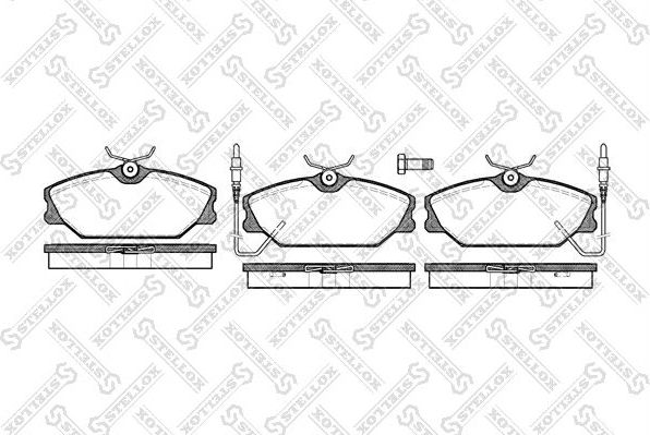Тормозные колодки Stellox передние для Alpine A610 1991-1995. Артикул 219 002B-SX