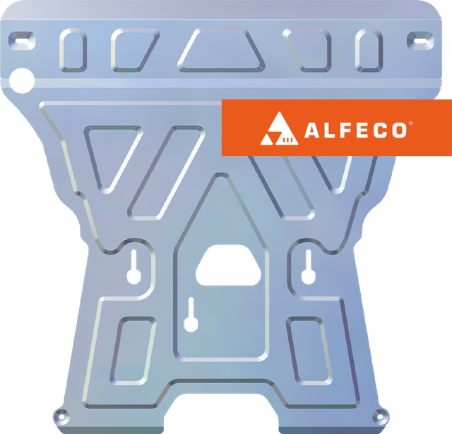 Защита алюминиевая Alfeco для картера и КПП (большая) Audi Q5 I 2008-2017. Артикул ALF.30.24al