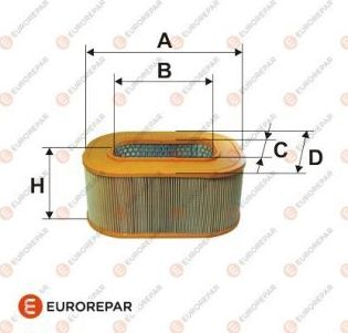 Воздушный фильтр Eurorepar. Артикул 1616248180