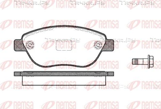 Тормозные колодки Remsa передние для Citroen C4 II 2006-2011. Артикул 0859.10