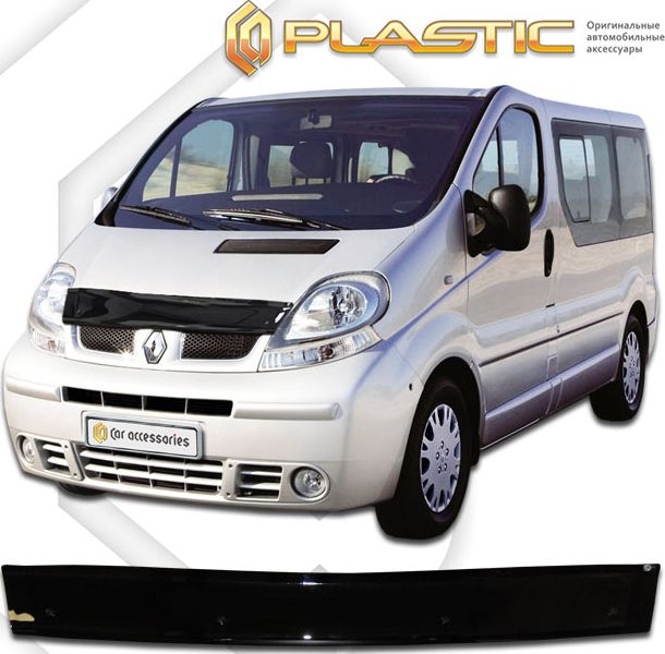 Дефлектор СА Пластик для капота (Classic черный) Renault Trafic 2001-2014. Артикул 2010010106867