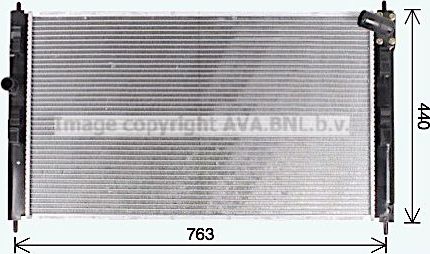 Радиатор охлаждения двигателя AVA. Артикул MT2274