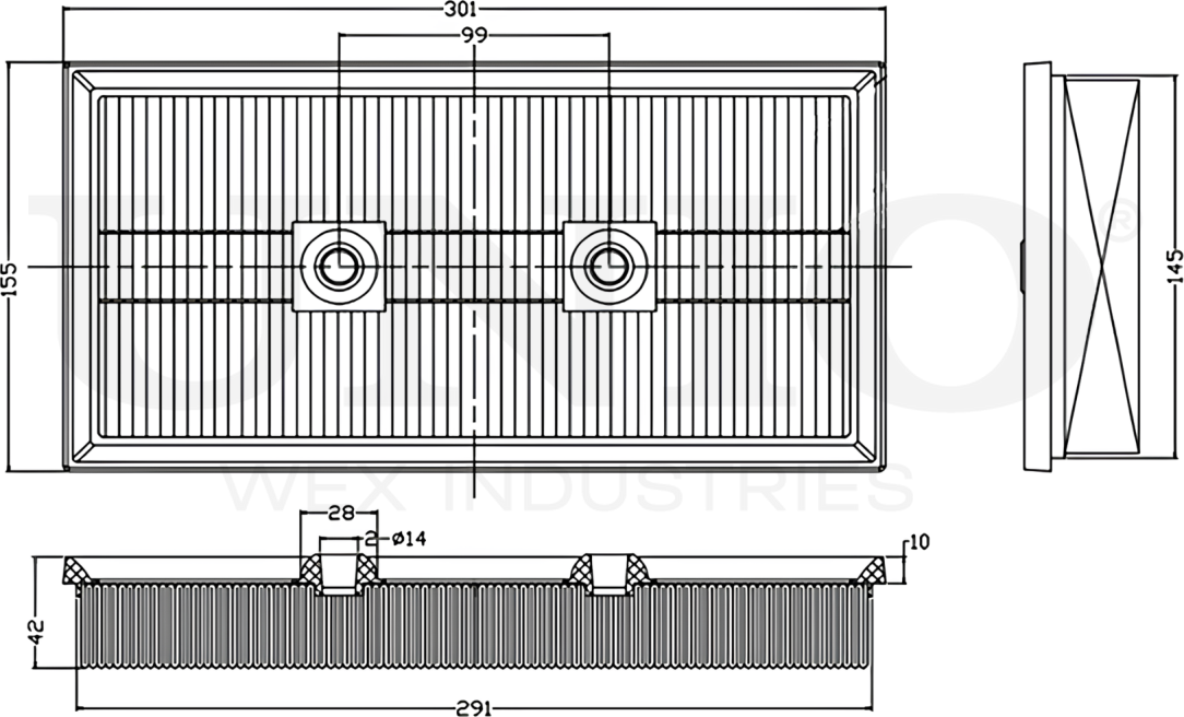 Фильтр воздушный (Unio). Артикул FLT-10174