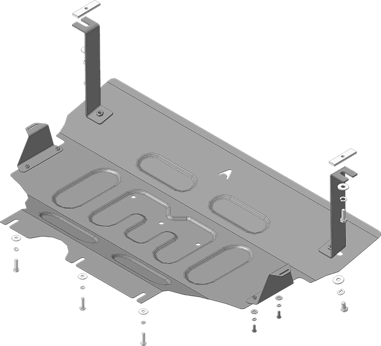 Защита АвтоСтандарт для картера и КПП Seat Leon III 2012-2015. Артикул 52303