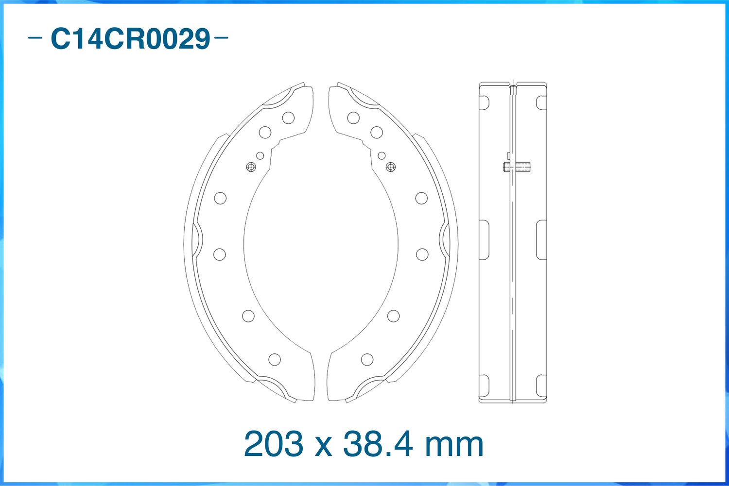 Колодки тормозные задние барабанные (Low Metallic) (Cworks). Артикул C14CR0029