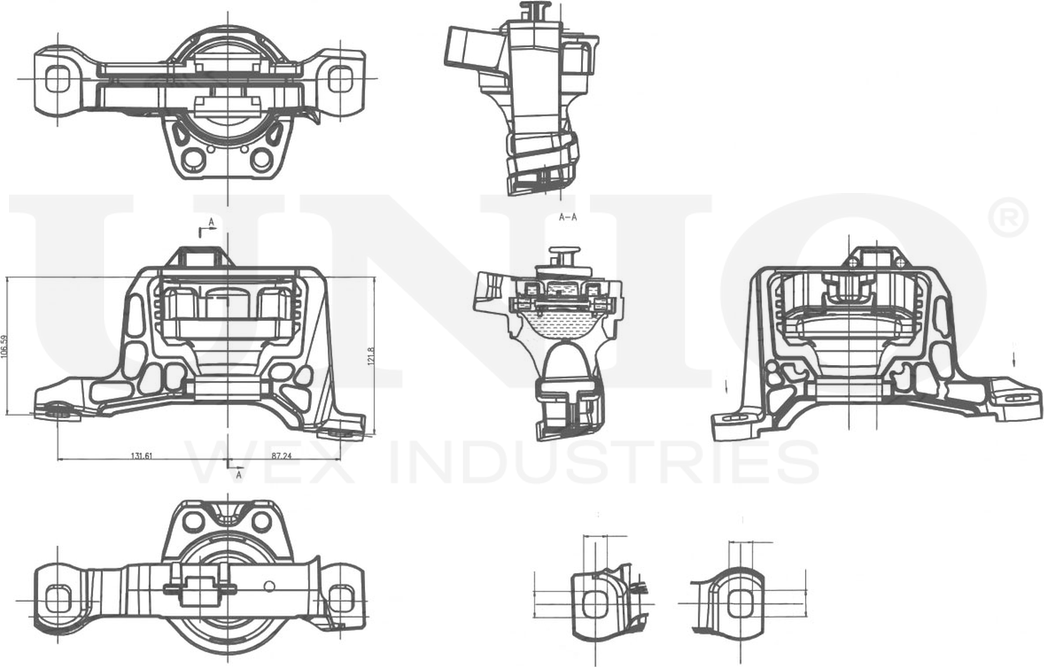 Опора двигателя (Unio). Артикул RMP-15038