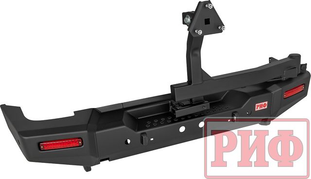 Бампер силовой РИФ передний с квадратом под фаркоп, калиткой и фонарями для TANK 300 2021-2026. Артикул RIFT30-21125