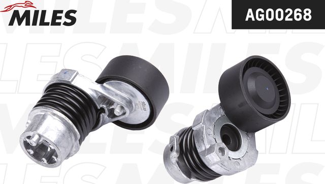 Натяжной ролик (натяжитель) приводного клинового зубчатого ремня Miles для Dacia Duster I 2013-2018. Артикул AG00268