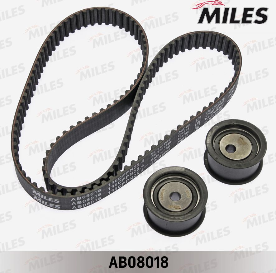 Ремень ГРМ с роликами (комплект) Miles. Артикул AB08018