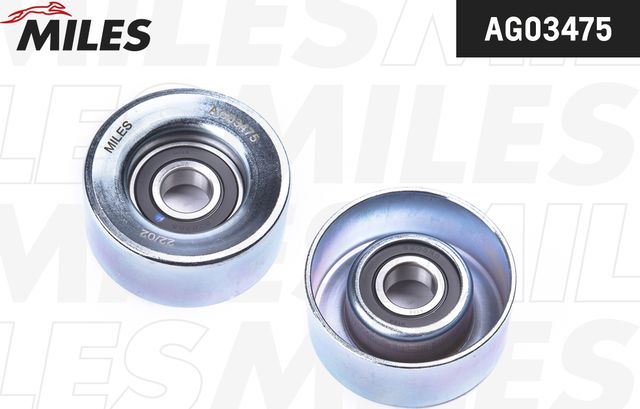 Натяжной ролик (натяжитель) приводного поликлинового ремня Miles. Артикул AG03475